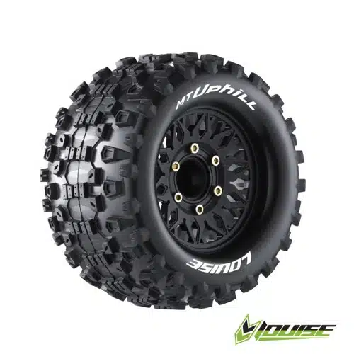 LOUT3204SX MT-UPHILL 1/10 soft auf 2.8 Felge schwarz (2) LOUISE Wechseladapter 0 & 1/2 Offset Hex 12mm,14,17mm – Bild 1