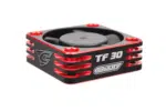 Team Corally - Ultra High Speed Cooling Fan TF-30 w/BEC connector - 30mm - Color Black - Red