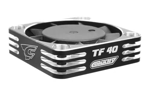C 53112 2 Team Corally - Ultra High Speed Cooling Fan TF-40 w/BEC connector - 40mm - Color Black - Silver – Bild 1