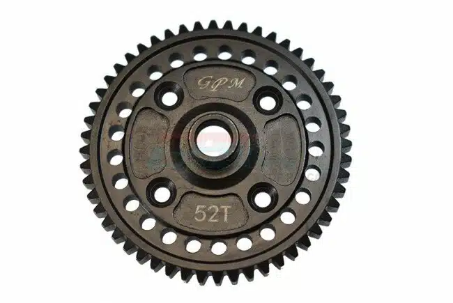 GPM SLE052TS BK Hauptzahnrad 52T aus 4140 Carbonstahl Schwarz Sledge – Bild 1