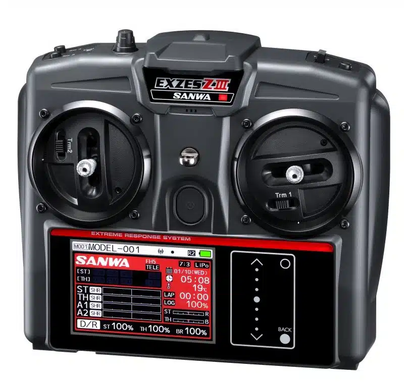 SAN101A33171A Sanwa EXZES ZIII - RX-493i / ohne Servos/ TX/RX Farb-Touch Sender SANWA SURFACE CH4 2.4GHz FH5/FH5U SXR SSL + Telemetrie (Vorführgerät) – Bild 1