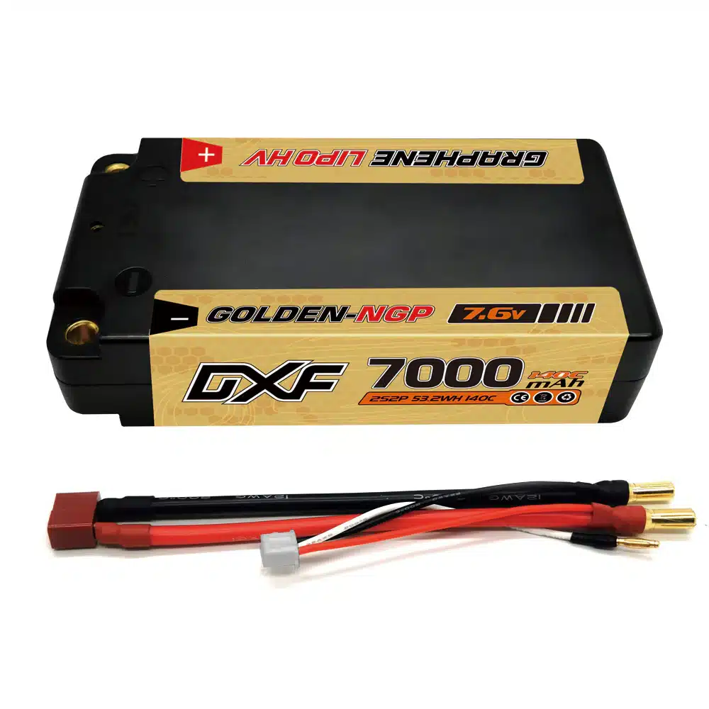 D5HP7043962S DXF Hardcase Lipo -2S 7000 mAh 7,6V-5mm Plug 140C – Bild 1