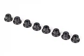 Lock Nut Flanged M3 Black (12)