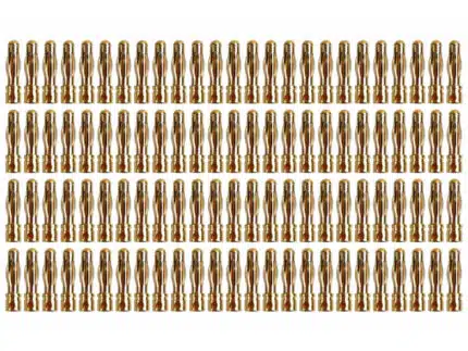 YUKI MODEL Goldkontakt Ø4,0mm Käfigfeder Lötkelch geschlossen 5 Stecker