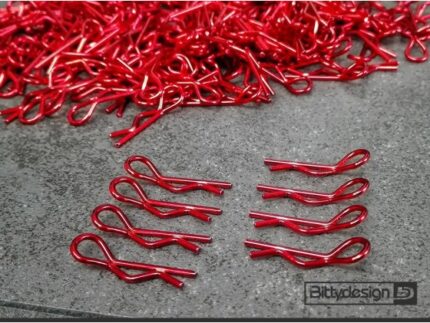 Bittydesign Body Clips Kit 8pcs Red