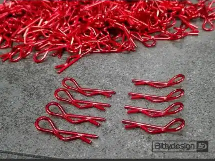 Bittydesign Body Clips Kit 8pcs Red
