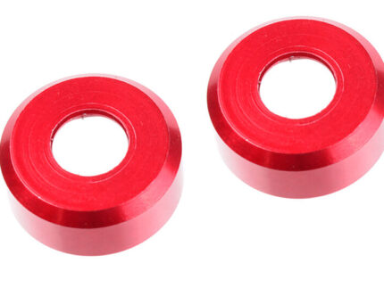 Team Corally - HDA Suspension Arm Insert - Outer - Spacer 2.5mm - Aluminum - Red - 2 pcs