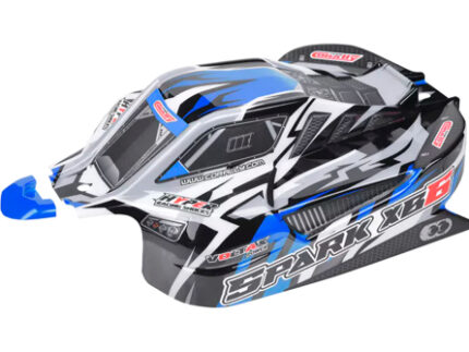Team Corally - Polycarbonate Body - Spark XB6 - Blue - Cut - Decal Sheet - 1 pc