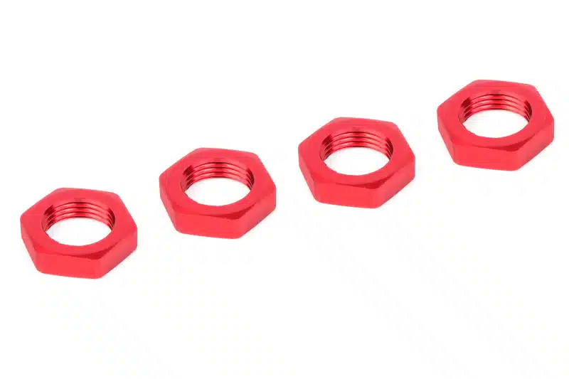 Team Corally - Wheel Nut - Aluminum - Ribbed - 4 pcs Team Corally - Wheel Nut - Aluminum - Ribbed - 4 pcs