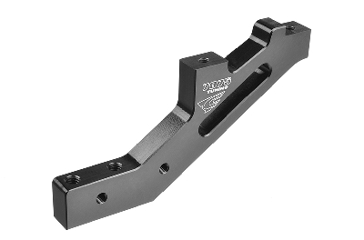 Team Corally - Chassis Brace V2 - Front - Swiss Made 7075 T6 - Hard Anodised - Black - Made In Italy - Fits all TC 1/8 Cars - 1pc