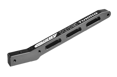 Team Corally - Chassis Brace V2 - Rear - Swiss Made 7075 T6 - Hard Anodised - Black - Made In Italy - fits Dementor - Python - Radix - 1pc