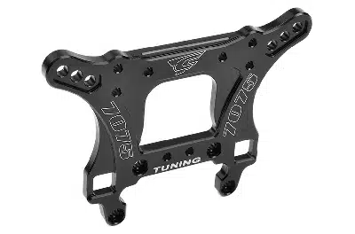 Team Corally - Shock Tower - Front - Swiss Made 7075 T6 - 5mm - Hard Anodised - Black - Made In Italy Team Corally - Shock Tower - Front - Swiss Made 7075 T6 - 5mm - Hard Anodised - Black - Made In Italy
