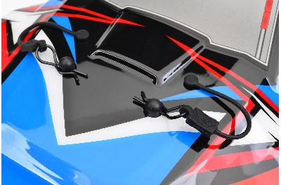 Team Corally - Body Clip Retainer w/ Body clip - Black - 6 pcs