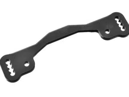 Team Corally - Steering Rack - Swiss Made 7075 T6 - 3mm - Hard Anodised - Black - Made in Italy - 1 pc