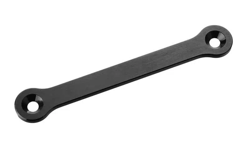 Team Corally - Steering Rack - Dual Stiffener - Swiss Made 7075 T6 - 2mm - Hard Anodised - Black - Made in Italy - 1 pc Team Corally - Steering Rack - Dual Stiffener - Swiss Made 7075 T6 - 2mm - Hard Anodised - Black - Made in Italy - 1 pc