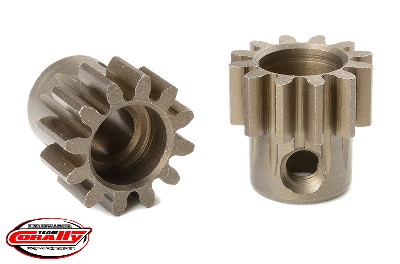 Team Corally - M1.0 Motorritzel - Stahl gehärtet - 12 Zähne - Welle 5mm