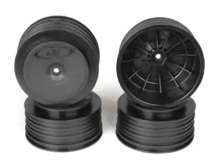DE Racing Speedline Plus SC Wheels 12mm for TLR/Tekno (schwarz/4pcs)