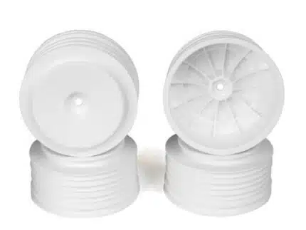 DE Racing Speedline Plus SC Wheels 12mm for TLR/Tekno (white/4pcs)