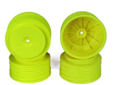 DE Racing Speedline Plus SC Wheels 12mm for TLR/Tekno (yellow/4pcs)