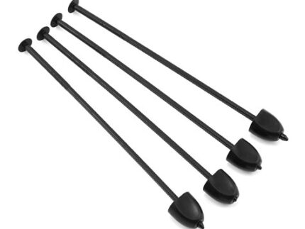 DE Racing Zip Stix Tire Organizers (Black) (4)