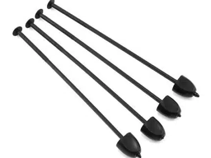 DE Racing Zip Stix Tire Organizers (Black) (4)