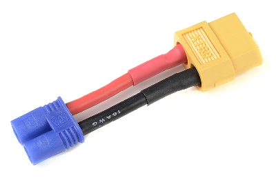 Revtec - Power Adapterkabel - EC-2 Stecker  XT-60 Buchse - 14AWG Silikon Kabel - 1 St