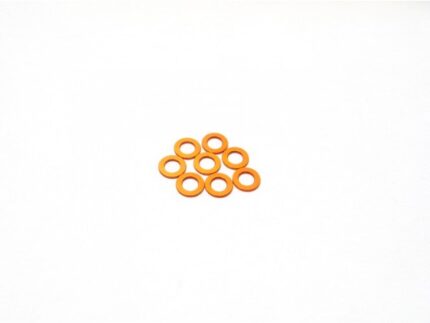 Hiro Seiko 3mm Alloy Spacer Set (0.5mm) [Orange]