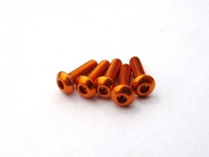Hiro Seiko Alloy Hex Socket Button Head Screw M3x8 [Orange] ( 5 pcs)