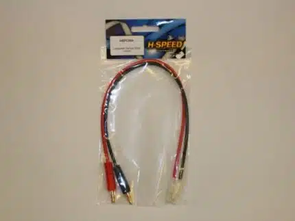 Ladekabel Tamiya 30cm 14AWG Tamiya Stecker --> 4mm Goldkontakt 2,5mm²
