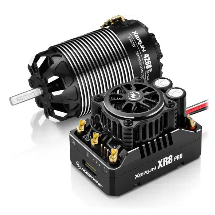 HOBBYWING XERUN XR8 Pro G3 – ESC Sin Escobillas De 200A Para Coches RC 1/8 Y 1/10 Con Tecnología Turbo