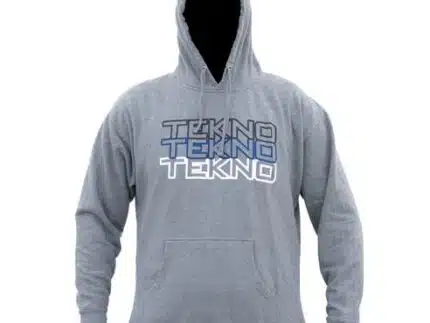 Tekno RC Pull Over Hoodie (stacked logo, gray) Gr.M