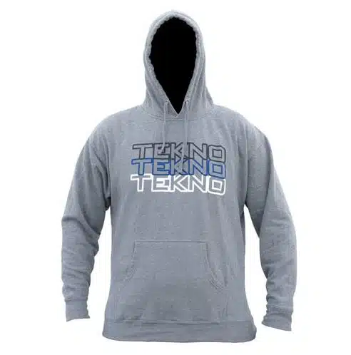 Tekno RC Pull Over Hoodie (stacked logo, gray) Gr.M Tekno RC Pull Over Hoodie (stacked logo, gray) Gr.M