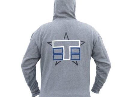 Tekno RC Pull Over Hoodie (stacked logo, gray) Gr.M