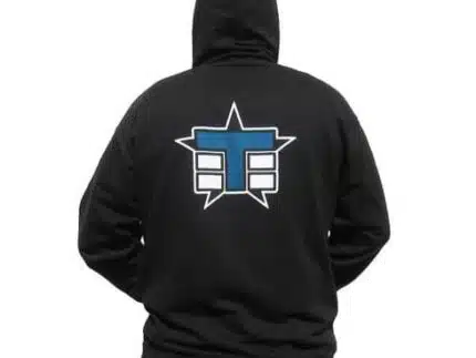 Tekno RC “Stripe” Zippered Hoodie Gr.M (vertical design, black)