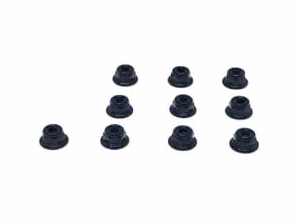 0300FL 3mm flange nuts (10)