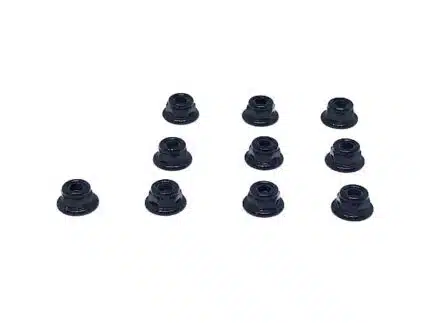 0300FL 3mm flange nuts (10)
