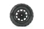 Jetko EX Tyre MT King Cobra Black Wheel 2.8" -1 Paar- Tekno MT410 2.0 +TRX Rustler-Hoss (2)