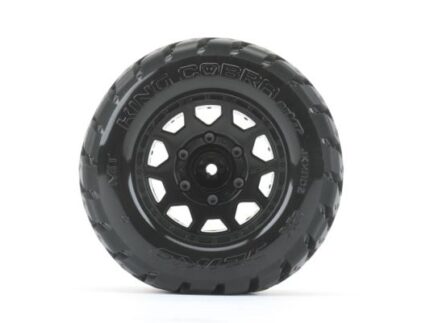 Jetko EX Tyre MT King Cobra Black Wheel 2.8" -1 Paar- Tekno MT410 2.0 +TRX Rustler-Hoss (2)