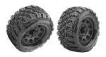 Jetko EX Tyre MT King Cobra Black Wheel 2.8" -1 Paar- Tekno MT410 2.0 +TRX Rustler-Hoss (2)