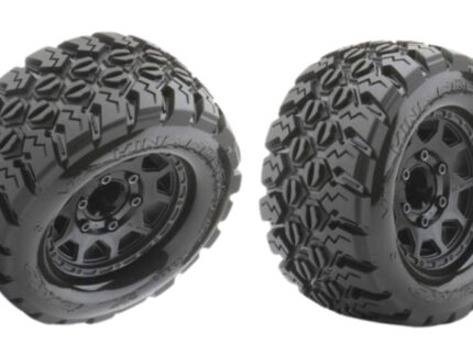 Jetko EX Tyre MT King Cobra Black Wheel 2.8" -1 Paar- Tekno MT410 2.0 +TRX Rustler-Hoss (2)