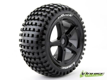 LOUISE Komplettrad T-ROCK Sport-Compound Speichen-Felge schwarz