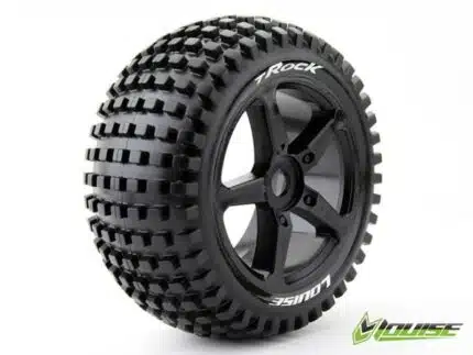 LOUISE Komplettrad T-ROCK Sport-Compound Speichen-Felge schwarz