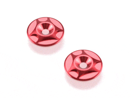 Revolution Design Buggy Wing Button Aluminium (rot)