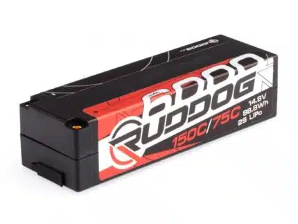 RUDDOG Racing 6000mAh 150C/75C 14.8V LCG 1/8 Pack LiPo Battery