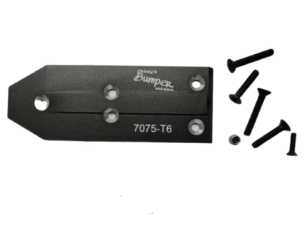 Oktay Skidplate hinten Tekno ET48 2.0 -7075 Aluminium-grau eloxiert