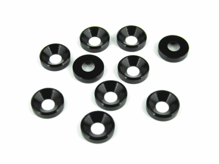 TKR1228-M4 Countersunk Washers (black anodized, 10 Stück)