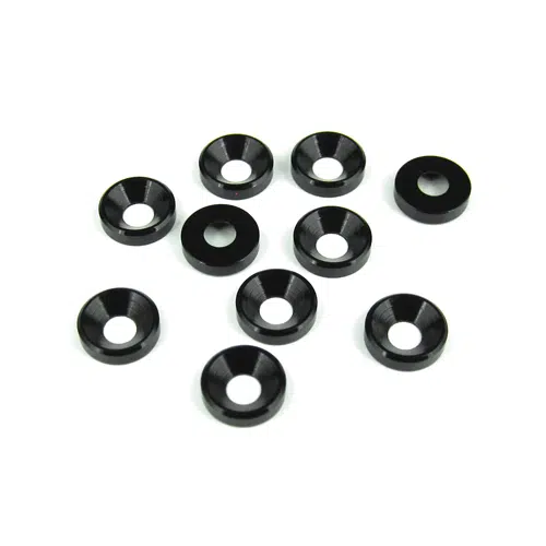 TKR1228-M4 Countersunk Washers (black anodized, 10 Stück) TKR1228-M4 Countersunk Washers (black anodized, 10 Stück)