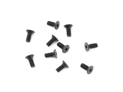 TKR1301-M2.5x6mm Flat Head Screws (black, 10pcs)