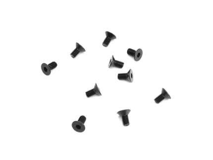 TKR1321-M3x6mm Flat Head Screws (black, 10pcs)