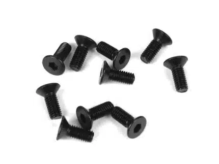 TKR1322-M3x8mm Flat Head Screws (black, 10pcs)